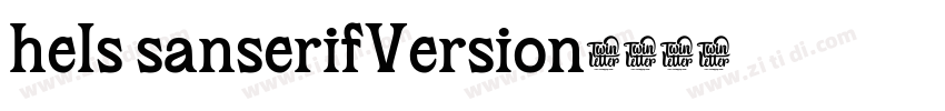 hels sanserifVersion字体转换